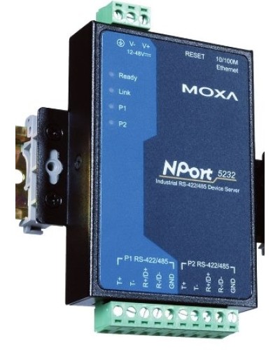 Сервер 2-портовый RS-422/485 в Ethernet Moxa NPort 5232 в Пятигорске Дополнительное оборудование для ОПС Pintop.ru