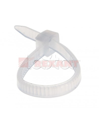 Хомут-стяжка нейлоновый 2.5х80 мм белый (100шт/уп) REXANT 07-0080 в Пятигорске Стяжки-хомуты Pintop.ru