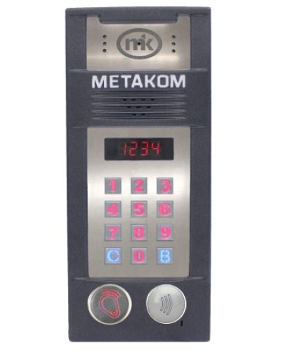 Многоабонентый антивандальный блок вызова со встроенной видеокамерой Метаком MК2018-RFMFСV в Пятигорске Блоки вызова многоабонентные Pintop.ru