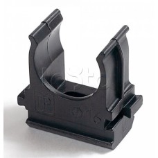 Крепёж-клипса для труб Полистирол черная д25 в малой упаковке (10шт/500шт уп/кор) Промрукав (PR13.0211)