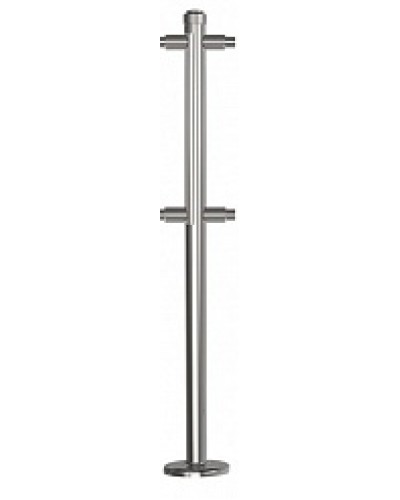 Стойка стационарная хромированная Ростов-Дон ОБ1/2-2-180 ХРОМ в Пятигорске Ограждения Pintop.ru