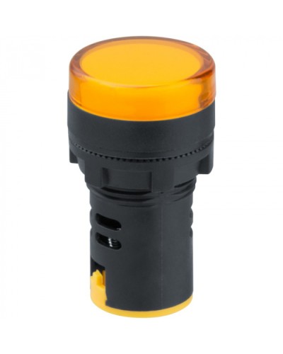 Лампа индикаторная Navigator 82 806 NBI-I-AD22-24-Y желтая d22мм 24В AC/DC в Пятигорске Источники света(Лампы) Pintop.ru