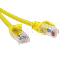 Патч-корд неэкранированный CAT5E U/UTP 4х2, LSZH, желтый, 0.5м DKC RN5EUU4505YL