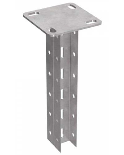 Стойка двойная потолочная для средних нагрузок 35х30х500 пятка 120х120 Промрукав (PR08.2599) в Пятигорске Аксессуары для лотков Pintop.ru