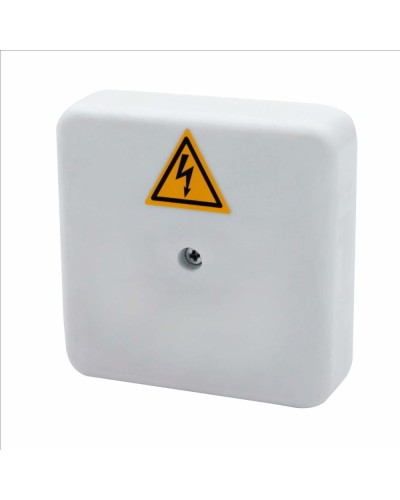 Коробка распределительная огнестойкая КРОПС-П0, IP41, габаритные размеры 75х75х20 мм, для кабелей сечением до 4 мм2, 2 клеммы КМ-Профиль (FRJB-KM-P0-4-02-КРОПС-IP41) в Пятигорске Распределительные коробки Pintop.ru