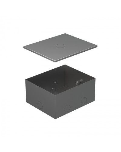 BOX/4 Металлическая коробка с крышкой для заливки в пол 159,6х133,6х75мм для люков 70040 Экопласт (70141) в Пятигорске Системы лючков и колонн Pintop.ru