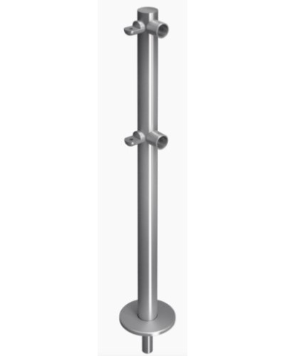 Стойка ограждения съемнаяL-образная с 2-мя полупетлями слева Oxgard ВЗР 1996Р.20-03 в Пятигорске Ограждения Pintop.ru