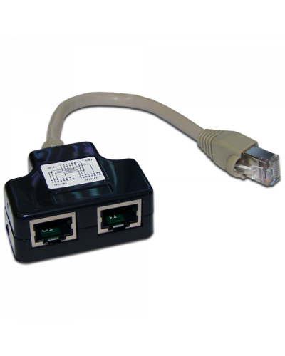 Y-адаптер, 2 компьютерных порта, экранированный TWT (TWT-Y-E2-E2-S) в Пятигорске Проходные адаптеры RJ-45 и разветвители Pintop.ru