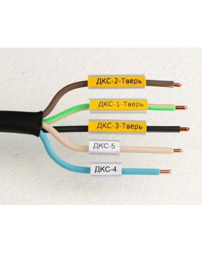 Маркировка для провода, гибкая, для трубочек. 4х18мм. Белая DKC NUTFL18 в Пятигорске Крепежные изделия Pintop.ru