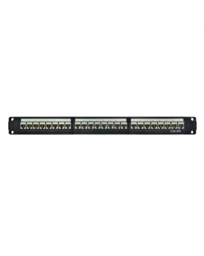 Патч-панель модульная 19, 1U, CAT6A, 24 порта RJ45, экранированная DKC RN6APPF24 в Пятигорске Патч панель Pintop.ru