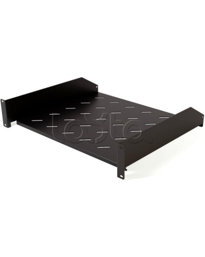 Полка угловая с перфорацией Hyperline TAL3-2U-300-RAL9005 в Пятигорске Полки для шкафов и стоек Pintop.ru