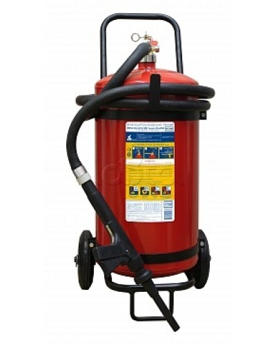 Огнетушитель ПОЖТЕХНИКА ОВП-40(з) МИГ зимний (ФторПАВ) на съемн.тележке с перекр. стволом (баллон 50 л, ОТВ 40 л) в Пятигорске Огнетушители Pintop.ru