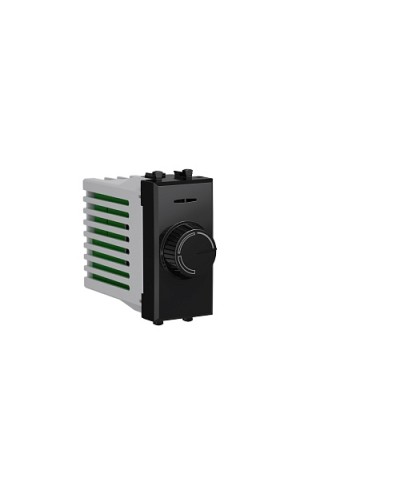 Диммер поворотный Черный квадрат, Avanti, 16A, 1 мод. DKC 4402131 в Пятигорске Аксессуары для стоек и шкафов Pintop.ru