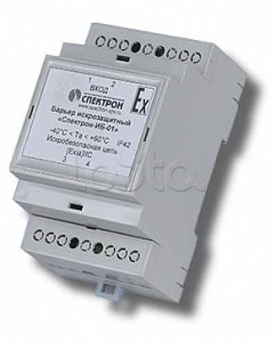 Барьер искрозащиты для цепей питания Спектрон-ИБ-01 в Пятигорске Устройства защиты операционных процессоров (ОПС) Pintop.ru