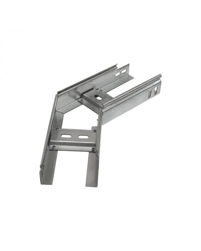 Угол горизонтальный 45 градусов лестничный 400х150 (1,5 мм) Промрукав (PR08.5473) в Пятигорске Аксессуары для лотков Pintop.ru