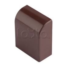 Заглушка (40х25) (4 шт) темное дерево EKF-Plast (ecd-40-25x4)