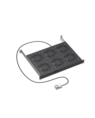 19 Вентиляторный модуль 6 вентиляторов с термостатом для 19 IT-корпусов STI/CQE, RAL9005 DKC (R519VSIT6FTB) в Пятигорске Вентиляторные модули Pintop.ru