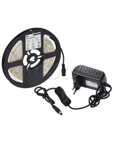 Комплект DIY (2835W60-4,8-IP65-12В 5м + др. + выкл.) IEK (LSR1-2-060-65-1-05-S1) в Пятигорске Источники света(Лампы) Pintop.ru