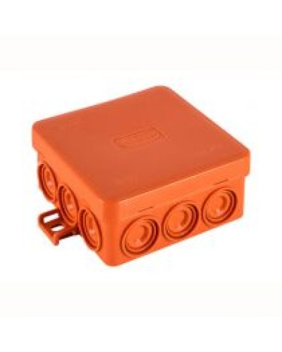 Экопласт JBL085 Коробка огн. E110, о/п 85х85х38мм, без галогена, 12 вых., IP55, цвет оранж. в Пятигорске Распределительные коробки Pintop.ru