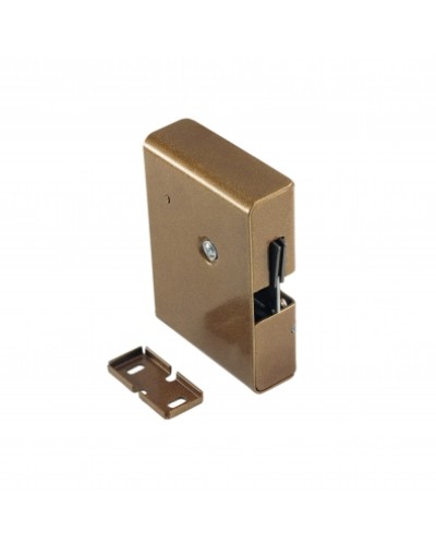 Замок электромеханический с толкателем и датчиком положения двери Promix-SM308.10.1 (коричневый) в Пятигорске Электромагнитные замки Pintop.ru