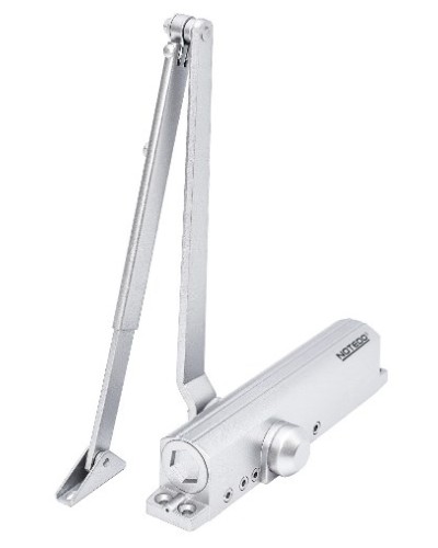 Доводчик NOTEDO DC-030-130 EN2-5, с рычажной тягой, DA+BC, (белый) в Пятигорске Доводчики Pintop.ru