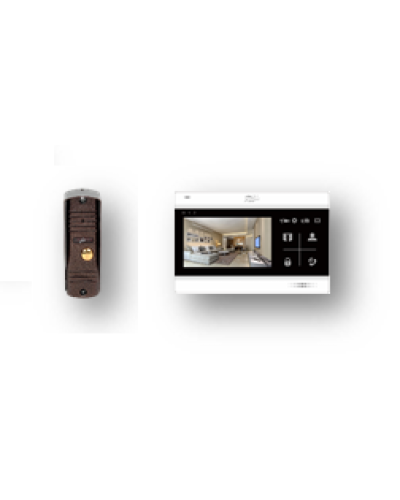 Комплект видеодомофона Fox FX-VD5SL-KIT АГАТ 5B КОМПЛЕКТ (FX-CP7) в Пятигорске Комплекты домофонов Pintop.ru