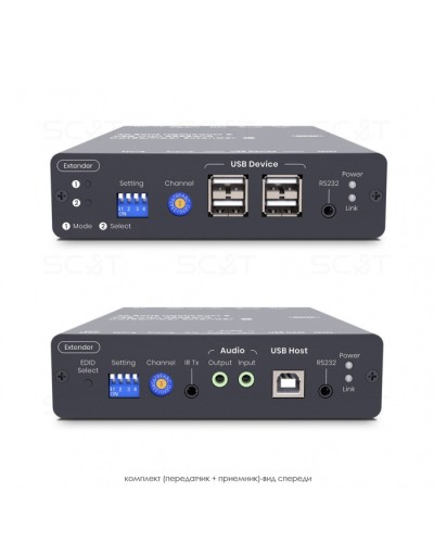 HDMI KVM удлинитель сигнала HDMI SC&T HKM01-4K6G в Пятигорске Видеоусилители, Модуляторы, Делители Pintop.ru