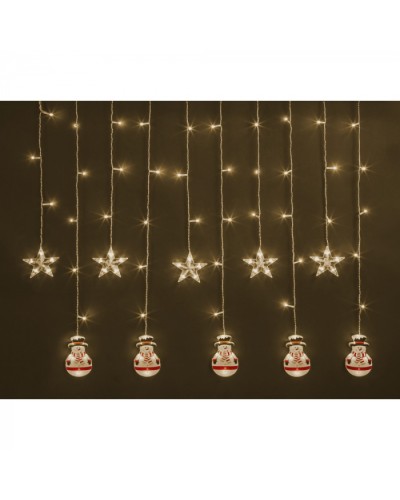 Гирлянда Navigator 95 025 NGF-D037-02 (бахрома звезды и снеговики CW 3*0.6м IP20 в Пятигорске Источники света(Лампы) Pintop.ru