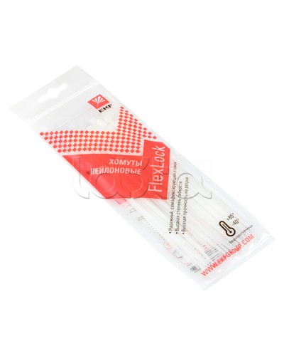 Хомут P6.6 стандартный (б), 2.5x160 (100шт) FlexLock PROxima EKF (plc-fl-ctsw-2.5x160) в Пятигорске Стяжки-хомуты Pintop.ru