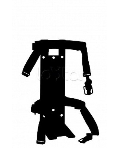 Кронштейн ПОЖТЕХНИКА КТР-4/5 на 2 ремнях(d145-150) для ОП/ОВП-4, ОП-5, ОУ-3 в Пятигорске Аксессуары для огнетушителей Pintop.ru