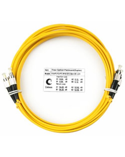 Шнур оптический SM 9/125 duplex FC/FC (5 м) Cabeus FOP(D)-9-FC-FC-5M в Пятигорске Патч-корды оптические Pintop.ru