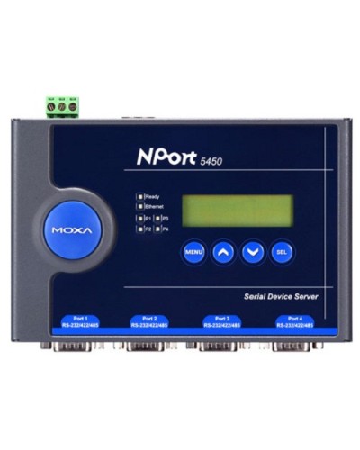 Сервер 4-портовый RS-232/422/485 в Ethernet Moxa NPort 5450 в Пятигорске Дополнительное оборудование для ОПС Pintop.ru