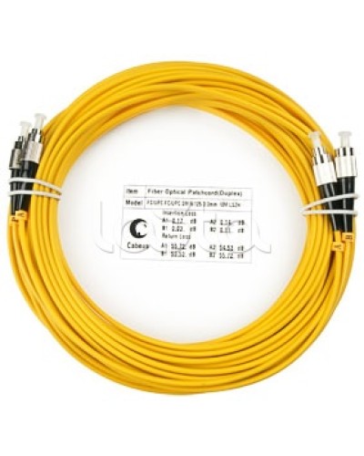 Шнур оптический SM 9/125 duplex FC/FC (15 м) Cabeus FOP(D)-9-FC-FC-15M в Пятигорске Патч-корды оптические Pintop.ru