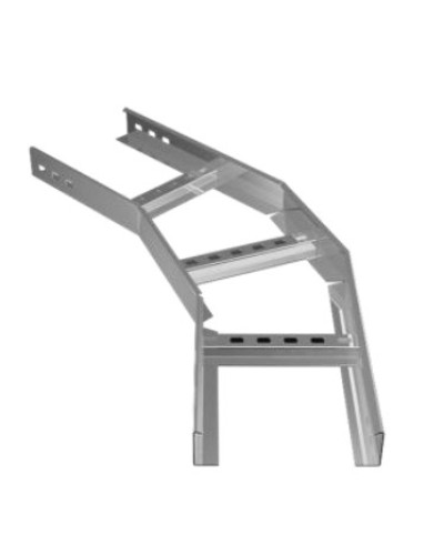 Угол горизонтальный 45° 200х80 (1,2) для лестничного лотка ПожТехКабель (650-313) в Пятигорске Кабельные лотки Pintop.ru