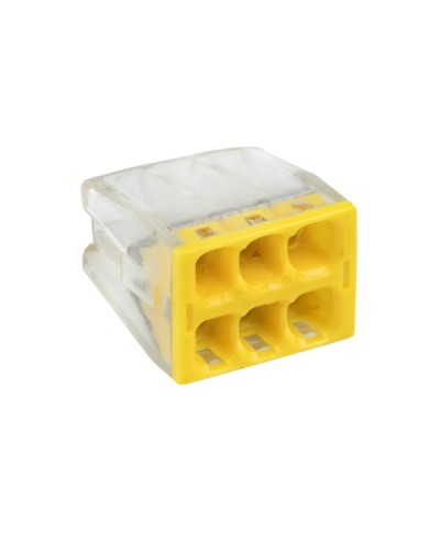 Строительно-монтажная клемма СМК 2273-246 (с пастой) 6 отверстий 0,5-2.5мм2 (50шт.) EKF (plc-smk-2273-246) - Строительно-монтажная клемма СМК 2273-246 (с пастой) 6 отверстий 0,5-2.5мм2 (50шт.) EKF PROxima в Пятигорске Клеммные колодки Pintop.ru