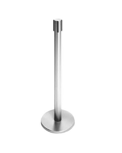 Стойка ограждения передвижная с ремнем (5 метров черный с тормозом) Oxgard ВЗР2387.03 в Пятигорске Ограждения Pintop.ru