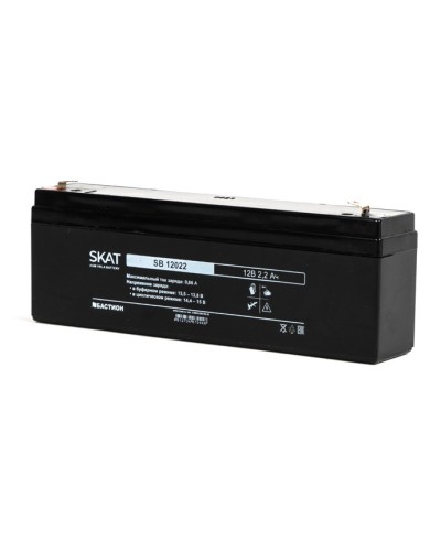Бастион SKAT SB 12022 АКБ свинцово-кислотная тип AGM 12V 2,2Ач Iзар.0,66 А, ножевые клеммы в Пятигорске Электротехническое оборудование Pintop.ru