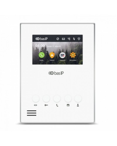 Видеодомофон BAS-IP AU-04LA WHITE в Пятигорске Вызывные IP панели Pintop.ru