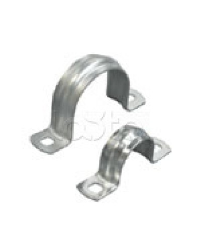 Скоба оцинкованная с двумя отверстиями для трубы D16мм, м.о.6,5-5,0мм (1уп=100шт) Экопласт (43616P) в Пятигорске Держатели, клипсы, скобы Pintop.ru