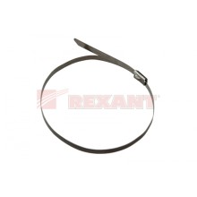 Хомут-стяжка металлический 4.6х152 мм (50шт/уп) REXANT 07-0158