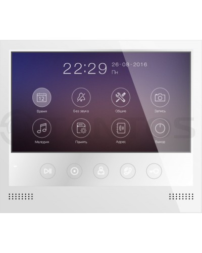 Монитор цветного видеодомофона формата AHD с сенсорными кнопками и возможностью записи фото или видео по вызову на microSD карту Tantos Selina HD M в Пятигорске Абонентские видеоустройства Pintop.ru