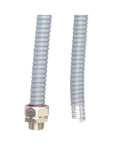 Металлорукав DN 26мм в ПВХ изоляции, Dвн 26,5 мм, Dнар 31,5, 25 м, цветчёрный DKC 6071R-027N в Пятигорске Металлорукав Pintop.ru