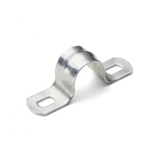 Скоба металлическая двухлапковая 16-17 мм под саморез (100 шт/уп) ПожТехКабель