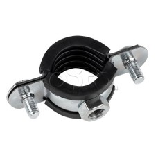 Хомут стальной 3/8" (15-19 мм), с уплотнителем EKF (hsu1038)