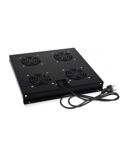 Модуль вентиляторный с 4-я вентиляторами, цвет черный (RAL 9004) Cabeus (TRAY-SC-120-BK) в Пятигорске Вентиляторные модули Pintop.ru