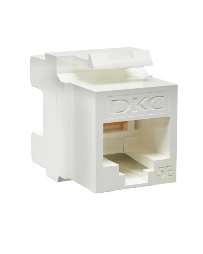 Модуль Keystone RJ45 CAT5E неэкранированный, 180 градусов, белый (форм-фактор A10) DKC RNK5EU180WH в Пятигорске Модули Keystone Pintop.ru
