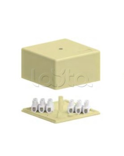 SD3 Коробка распределительная для о/п, 75х75х40мм без галогена (белый) Экопласт (72932HF) в Пятигорске Распределительные коробки Pintop.ru