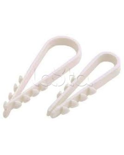 Дюбель-хомут 5-10 белый (100шт/уп) PROCONNECT 07-4501-2 в Пятигорске Стяжки-хомуты Pintop.ru