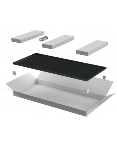 ITK LINEA E Дверь металлическая 600мм шкафа 42U чер. (LE05-42U6X-DM) в Пятигорске Аксессуары для стоек и шкафов Pintop.ru