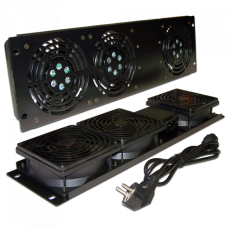 Блок 3-х вентиляторов 19" вертикальный, без термостата, 3U TWT (TWT-CB-FANV3-RACK)